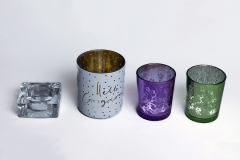 034 Stakleni svećnjaci i pepeljare